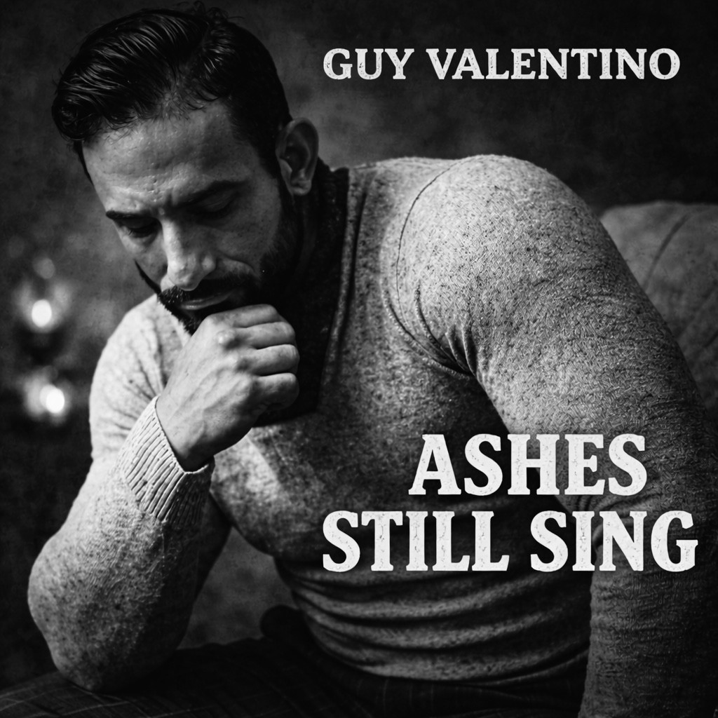 Ashes Still Sing. Guy Valentino, black and white.